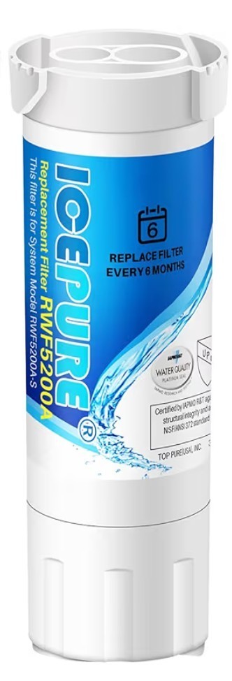 ICEPURE RWF5200A Water Filter Compatible for XWF (NOT Compatible for XWFE)