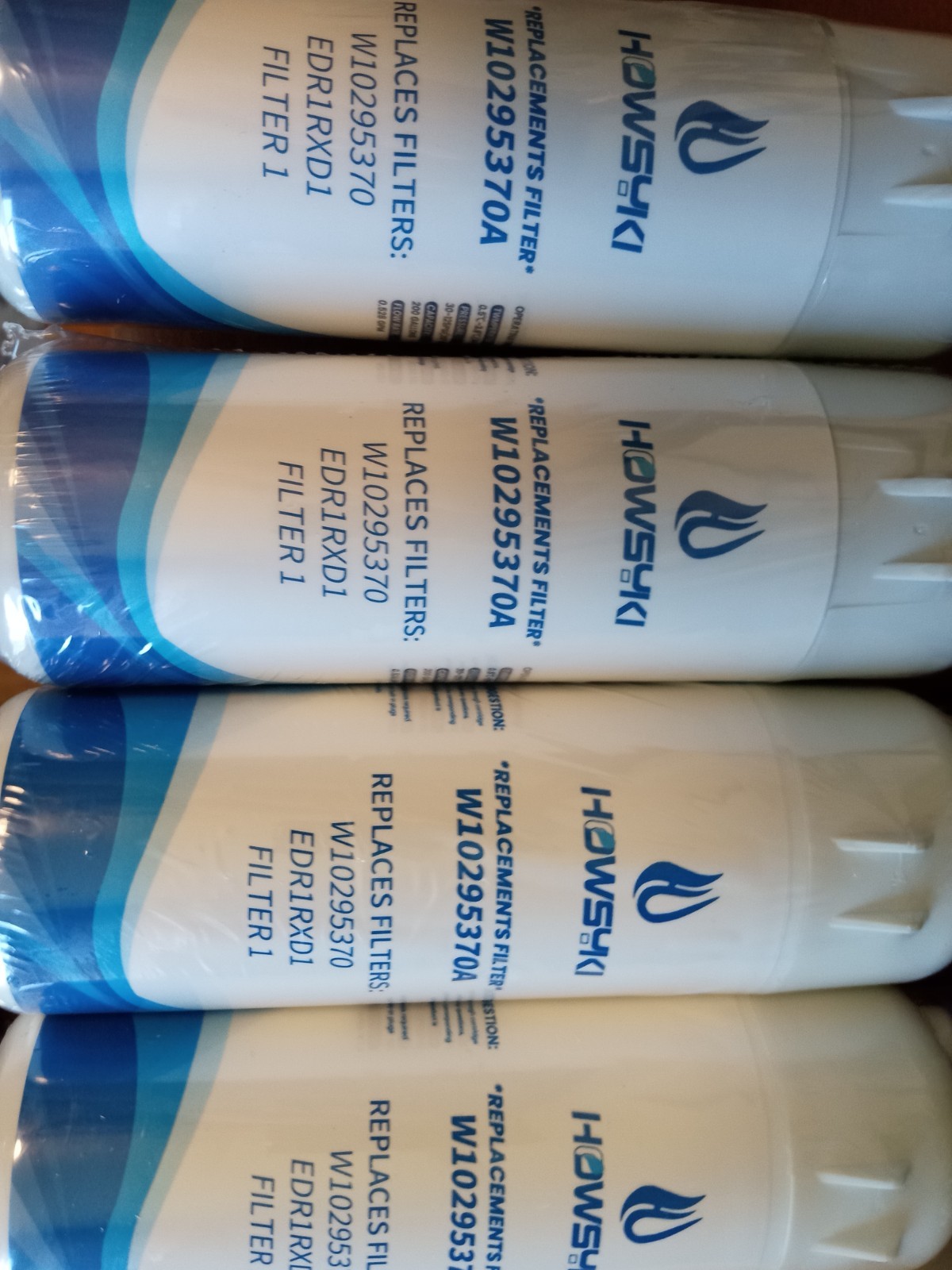 4 Pck Fridge Filter – EDR1RXD1, W10295370A, Filter 1, 46-9081, 46-9930, KAD1RXD1