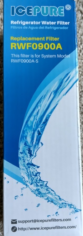 Two IcePure RWF0900A Refrigerator Water Filter Blue White NIB