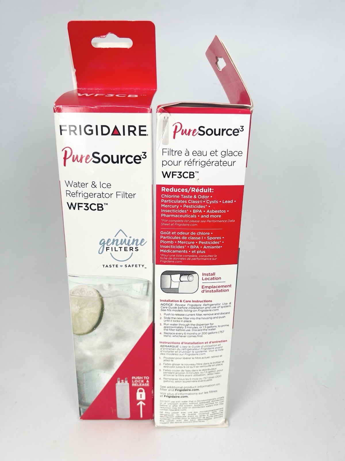 2 PACK – Genuine Frigidaire Puresource3 Water Filter WF3CB – Open Box
