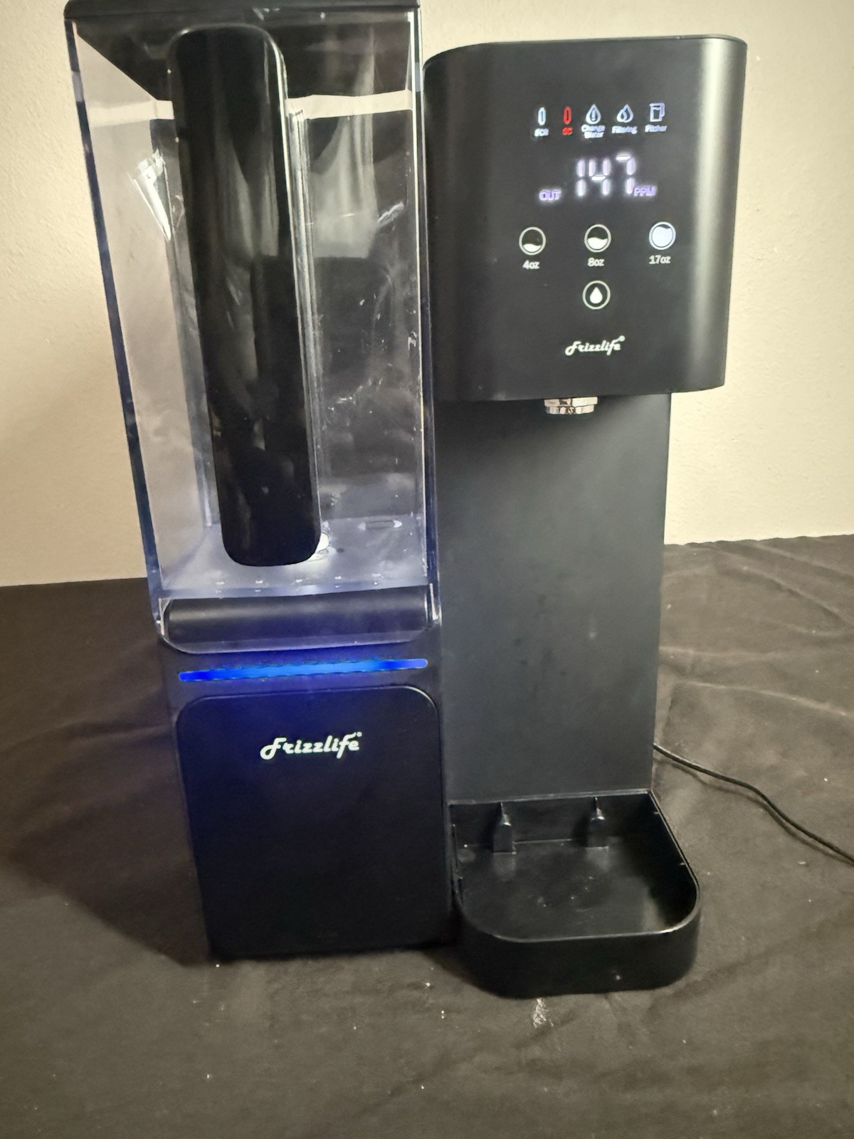 Frizzlife Countertop Reverse Osmosis System Alkaline RO Water Filter WB99-C