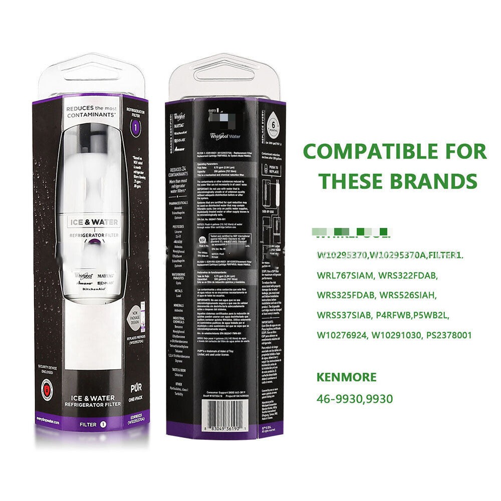3 PACK Refrigerator Water Filter 1 Replacement New ΕDR1RXD1