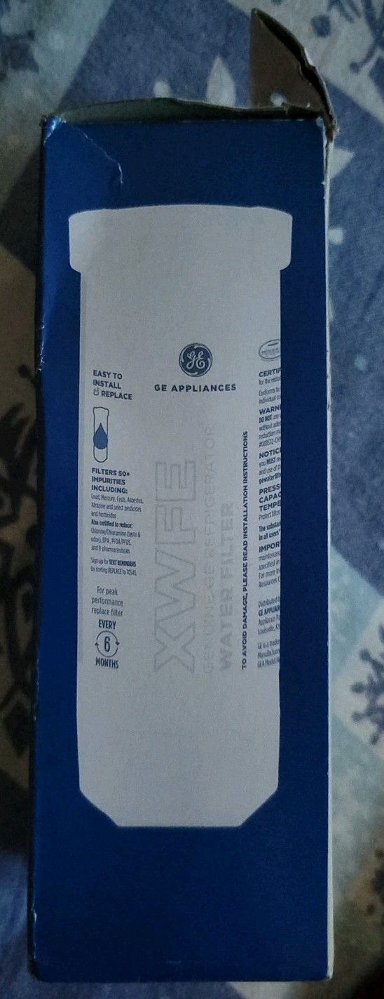 Genuine GE XWFE Refrigerator Water Filter – White OEM original No Chip