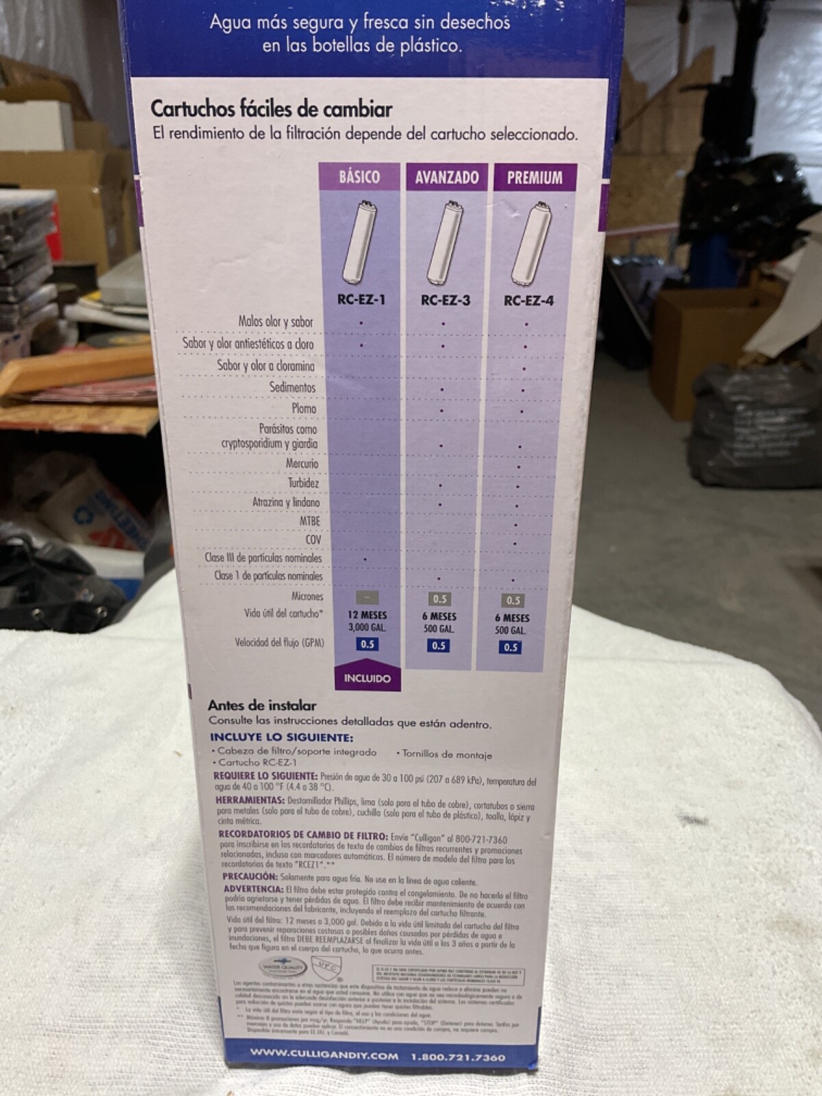 Culligan IC-EZ-1 Drinking Water Filter Level 1 Icemaker & Refrigerator Ice Maker