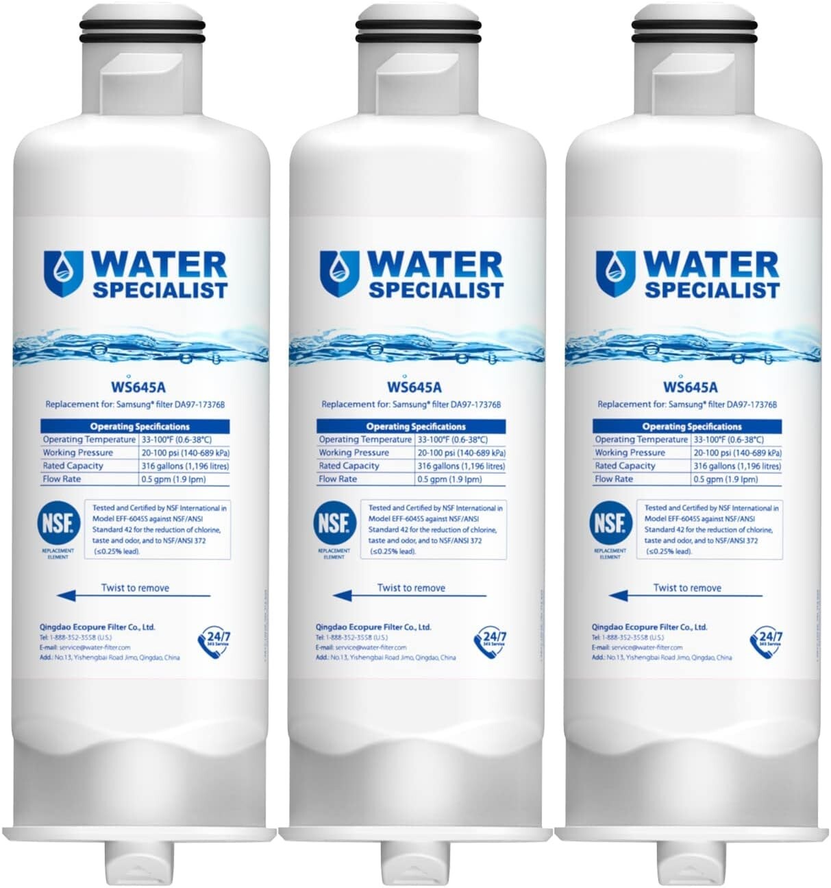 Waterspecialist DA97-17376B Replacement for Samsung HAF-QIN/EXP, HAF-QIN(3)