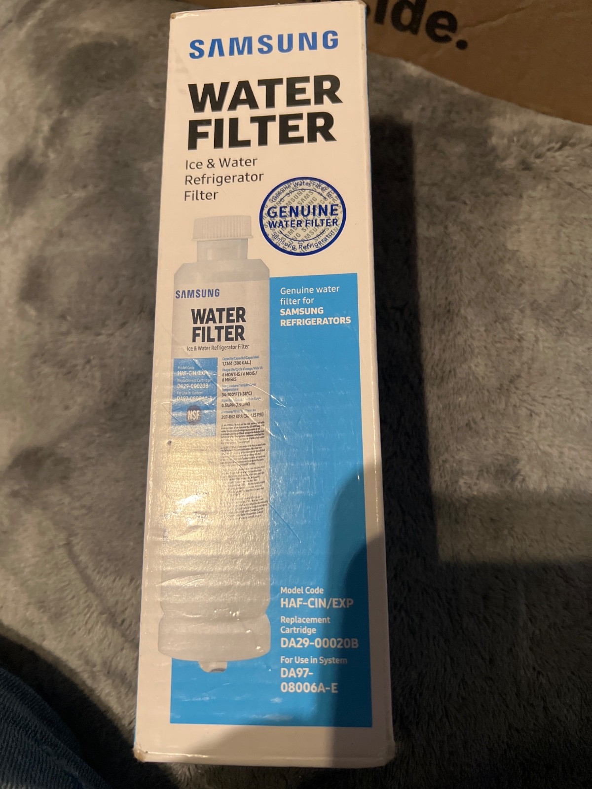 Samsung Genuine HAF-CIN/EXP DA29-00020B Water Filter for Samsung Refrigerators