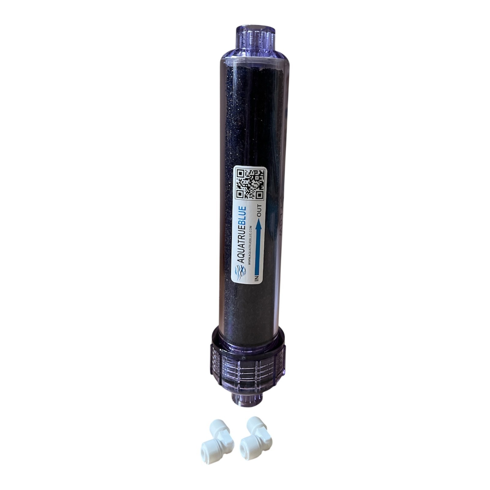 Aqua True Blue Color Changing DI Filter – 2″ x 10″ Inline Mixed Bed Cartridge