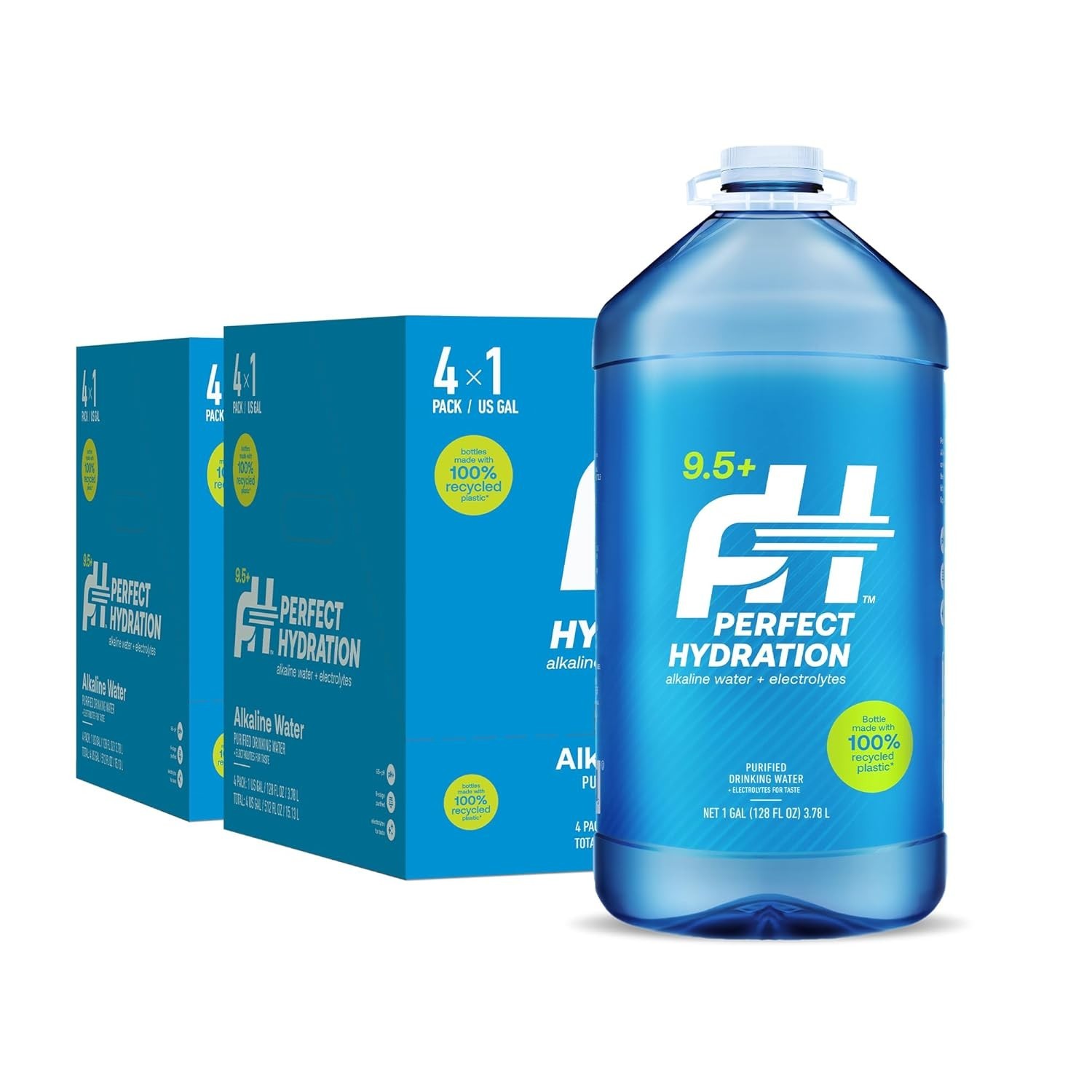 Electrolyte-Enriched Alkaline Water – 9.5+ pH – 8 Gallon Pack for Daily Wellness