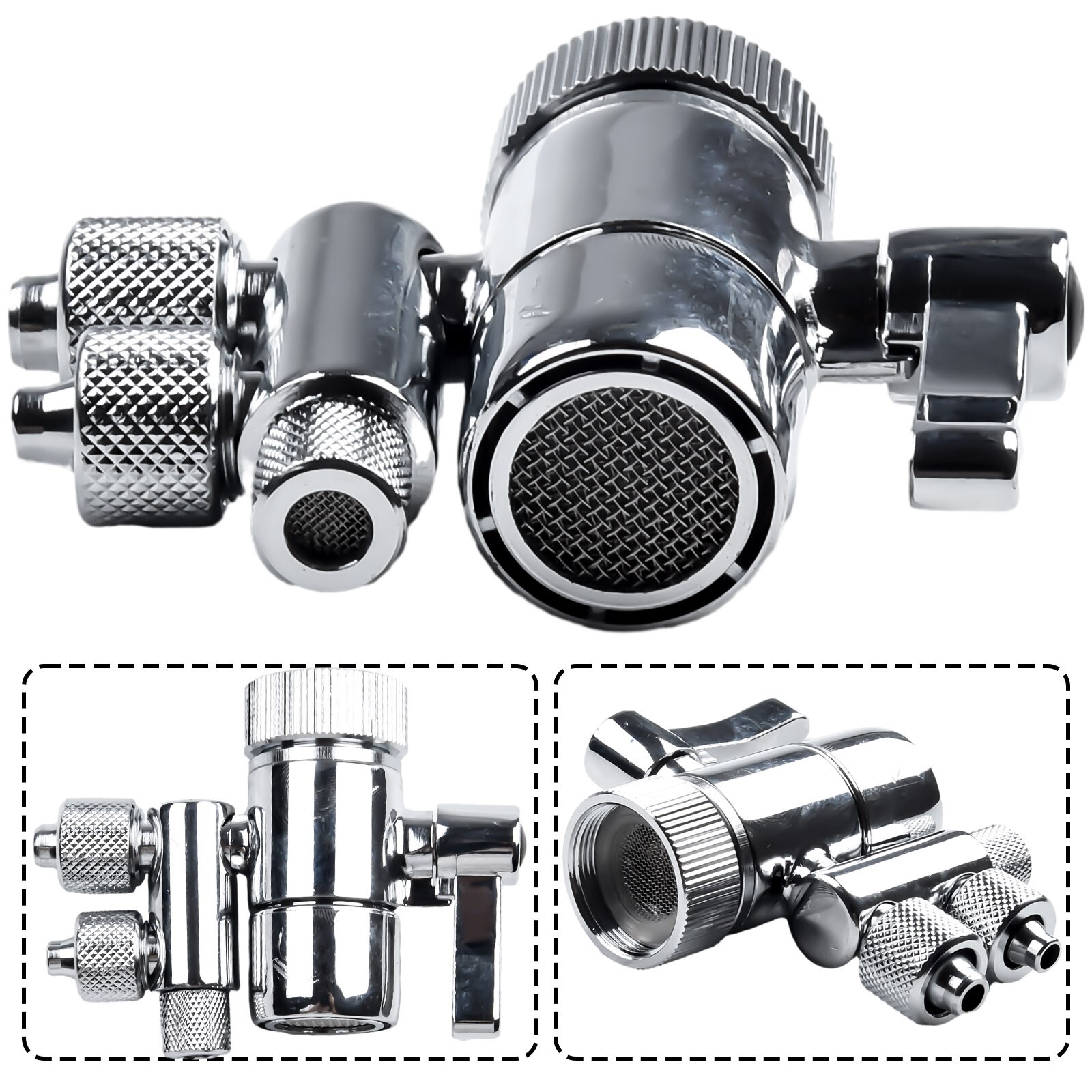 Water Filters purifiers Two Way Faucet Filter Diverter Valve 3/8in & 5/16in out