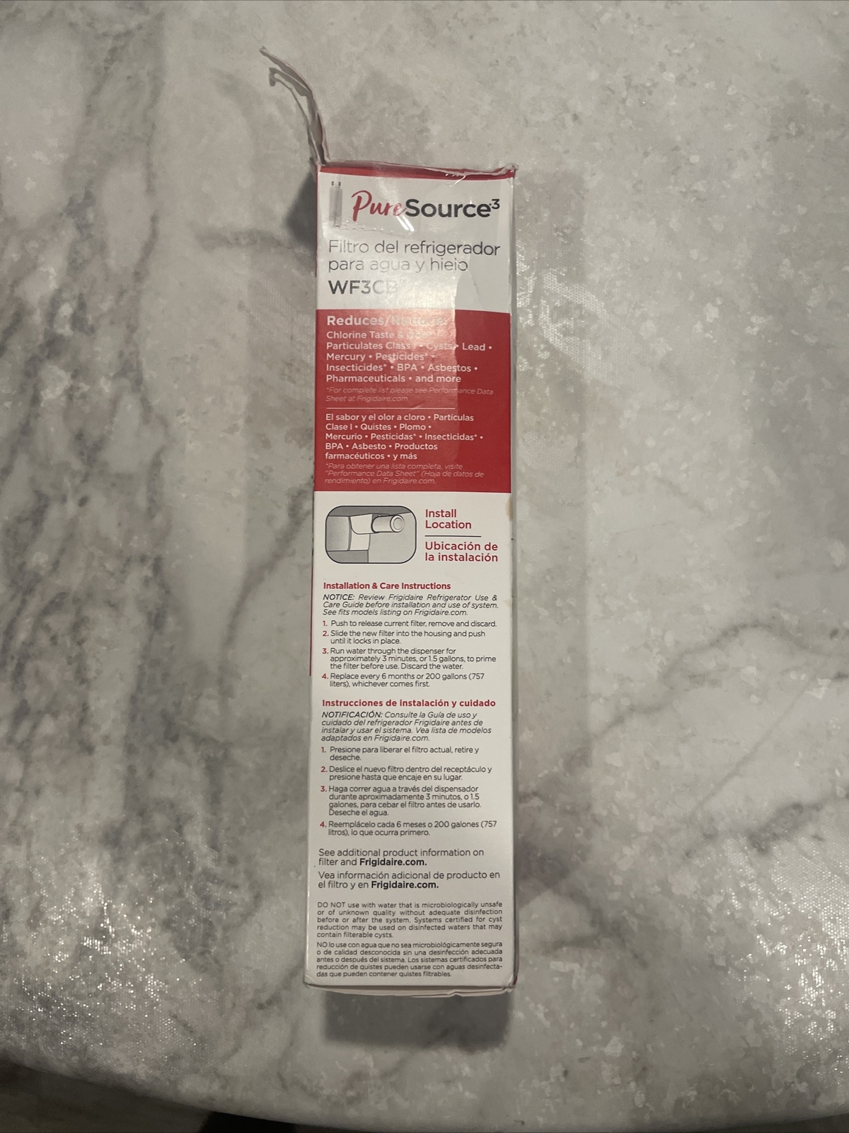 FRIGIDAIRE PURESOURCE3 WF3CB WHITE REFRIGERATOR ICE AND WATER FILTER NEW SEALED