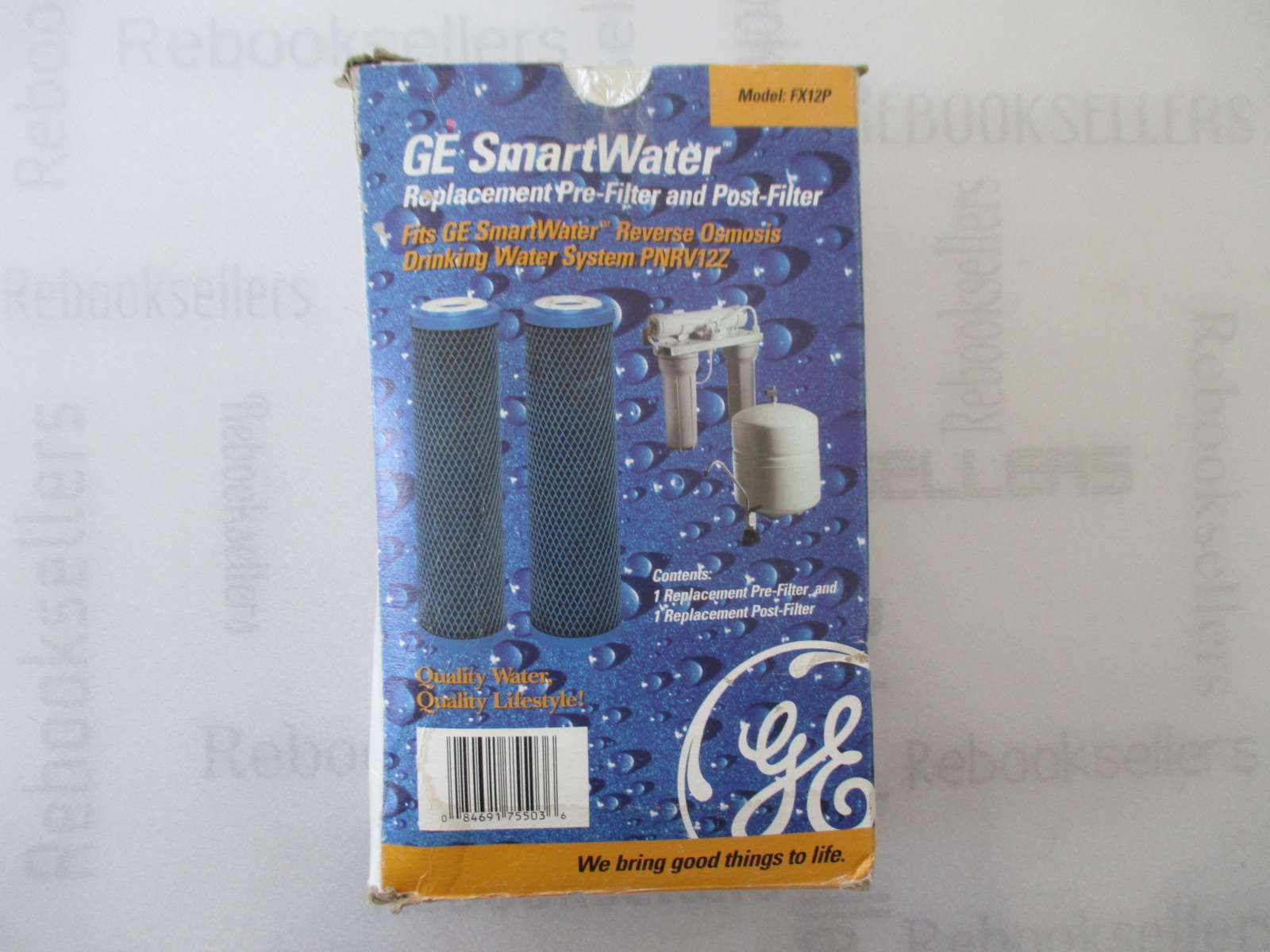 GE FX12P Water Reverse Osmosis Replacement Filter Set, 2 Count Black