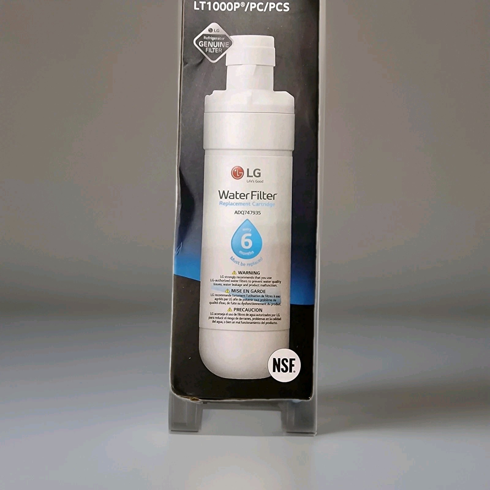 LG Water Filter LG LT1000P PN: ADQ747935 (6mth)