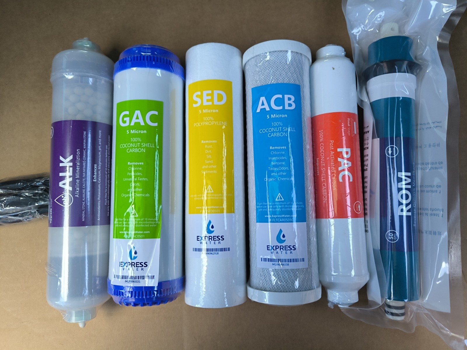 Express Water – 6 Months Alkaline Reverse Osmosis System Replacement Filter Set