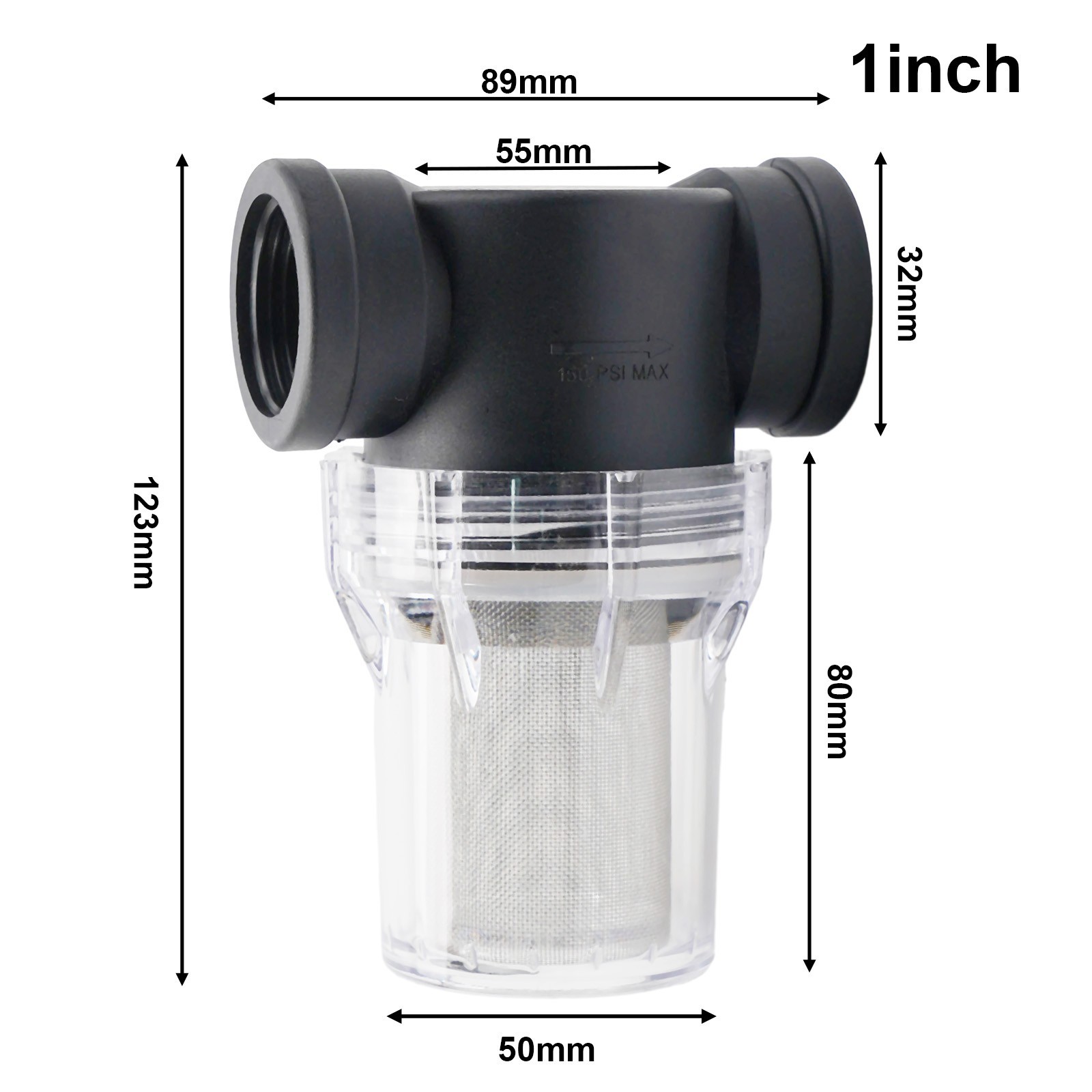 Watering Pipe Filter Filter Screen Water Pipe Filter 1/2» 3/4» 1»