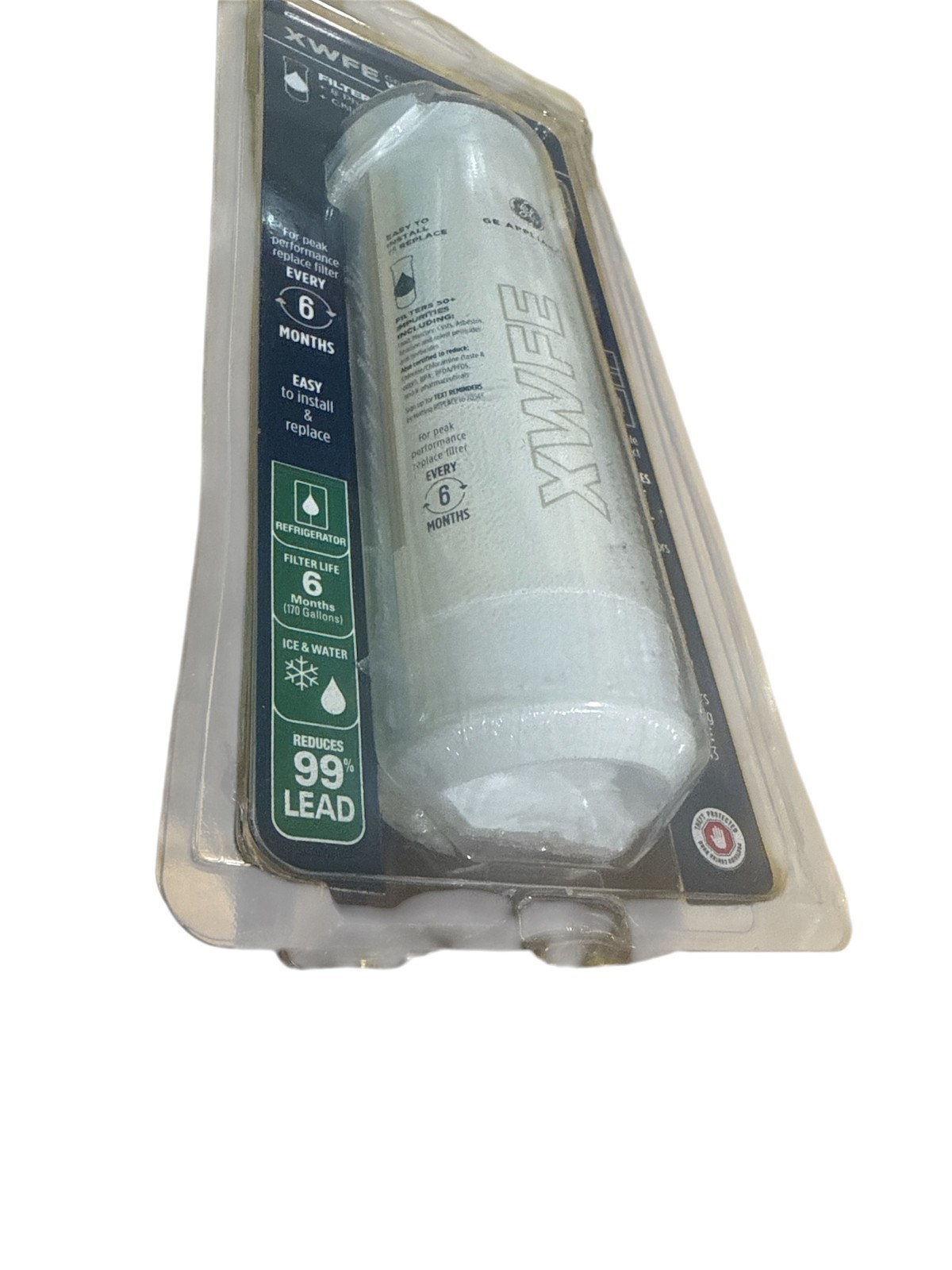 Genuine GE XWFE Refrigerator Water Filter Replacement without chip