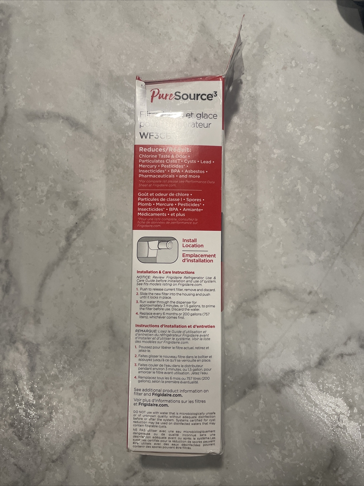 FRIGIDAIRE PURESOURCE3 WF3CB WHITE REFRIGERATOR ICE AND WATER FILTER NEW SEALED
