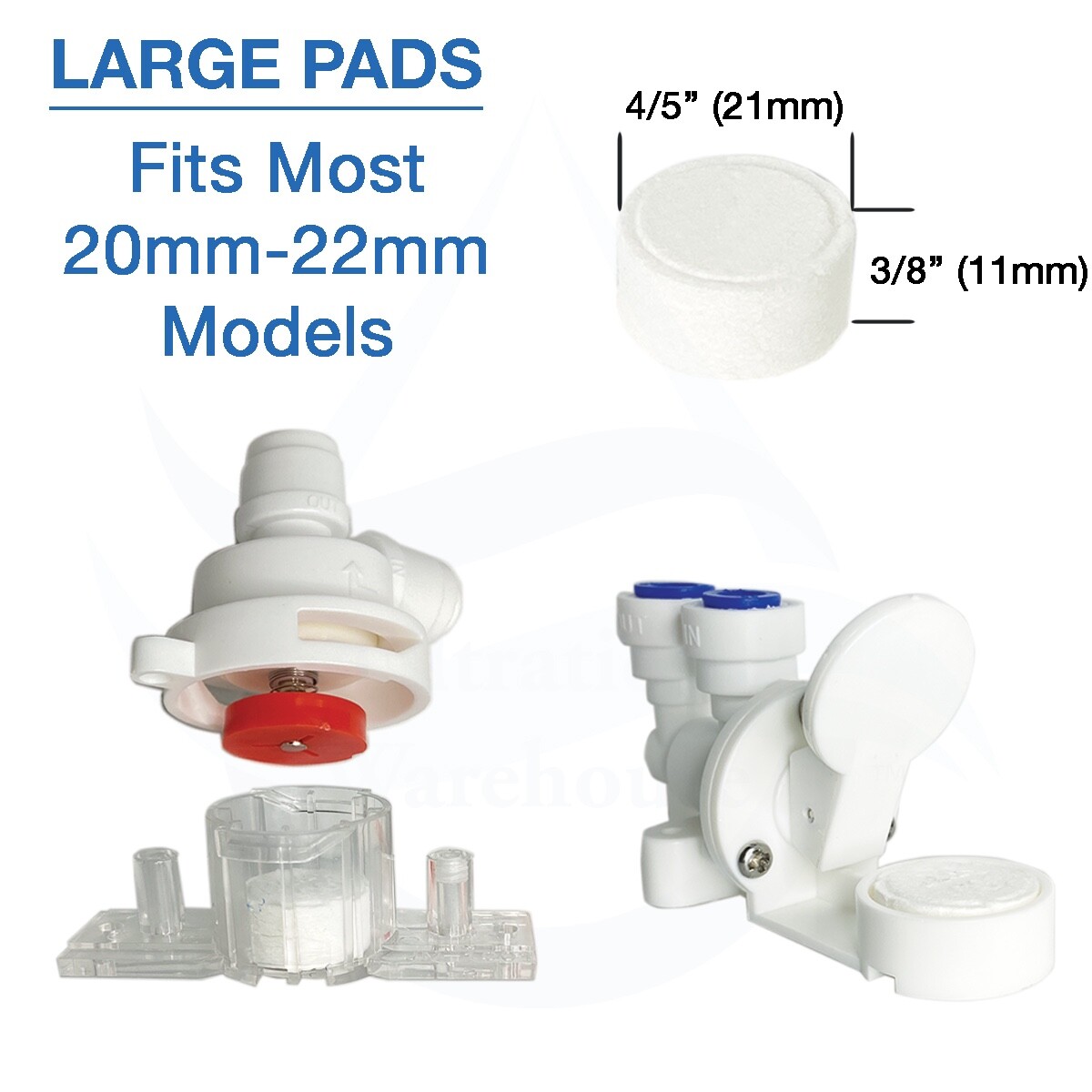 Replacement Pads TEN PACK For Mechanical Leak Detectors/Water Stop Valves (20mm)