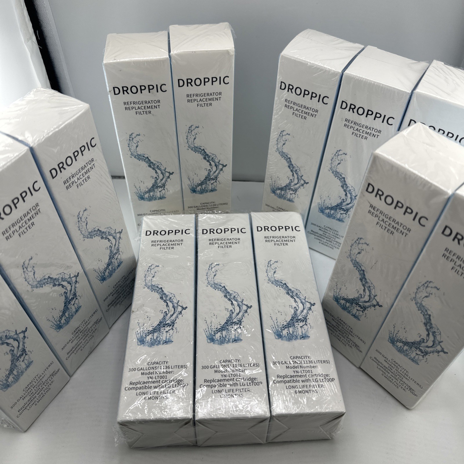 Droppic Refrigerator Replacement Filter, NEW, compatible with LG700P Lot Of 13