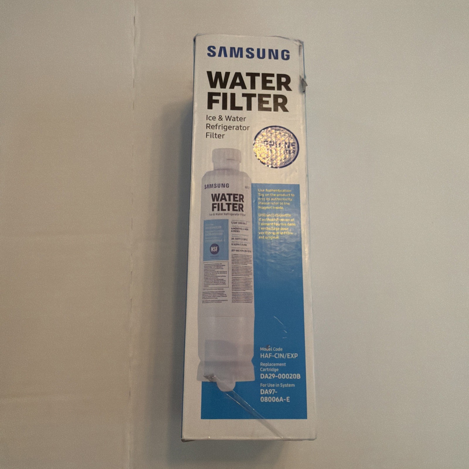 1 PACK Genuine Samsung DA29-00020B HAF-CIN/EXP Water Filter NEW M