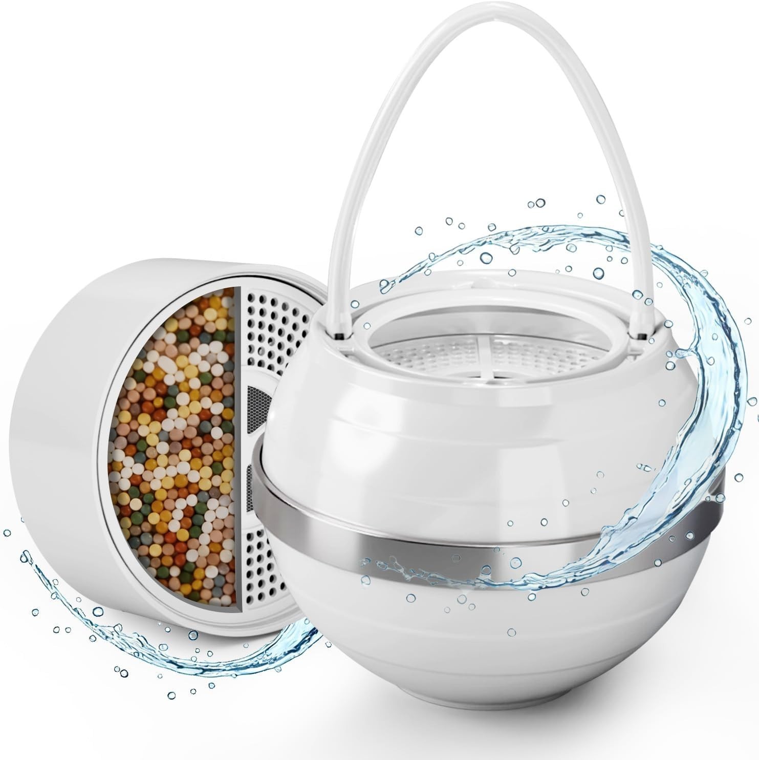 Bathtub Water Filter for Softer Skin & Hair, 8 Stages 2,500 Gal of Filtration