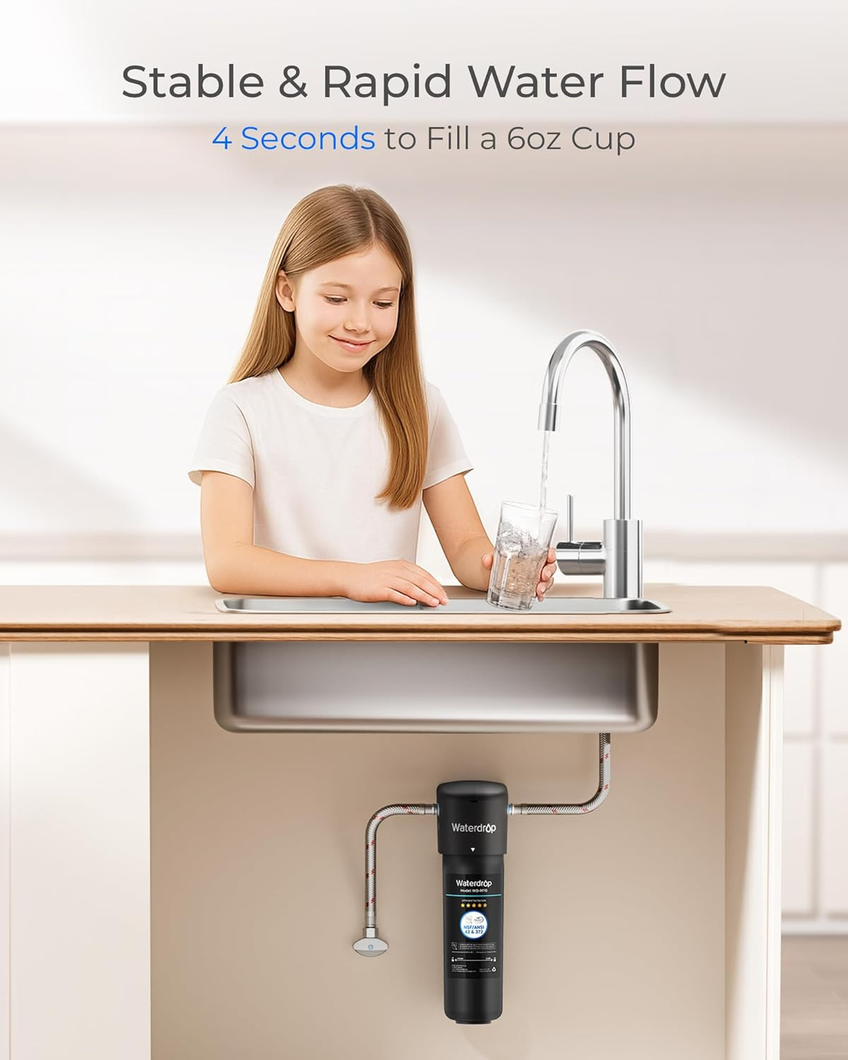 RF10 Water Filter Replacement for 10UA/10UB/10UB-B under Sink Water Filter, Red