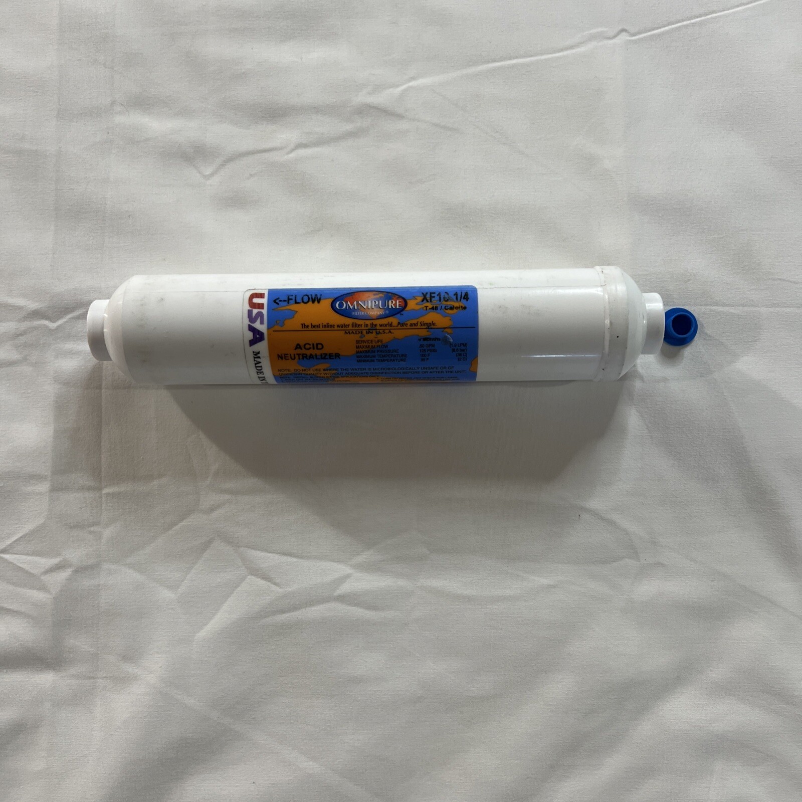 Omnipure XF10 All Calcite Acid Neutralizer 10’’ Inline Water Filter 3/8 T-48