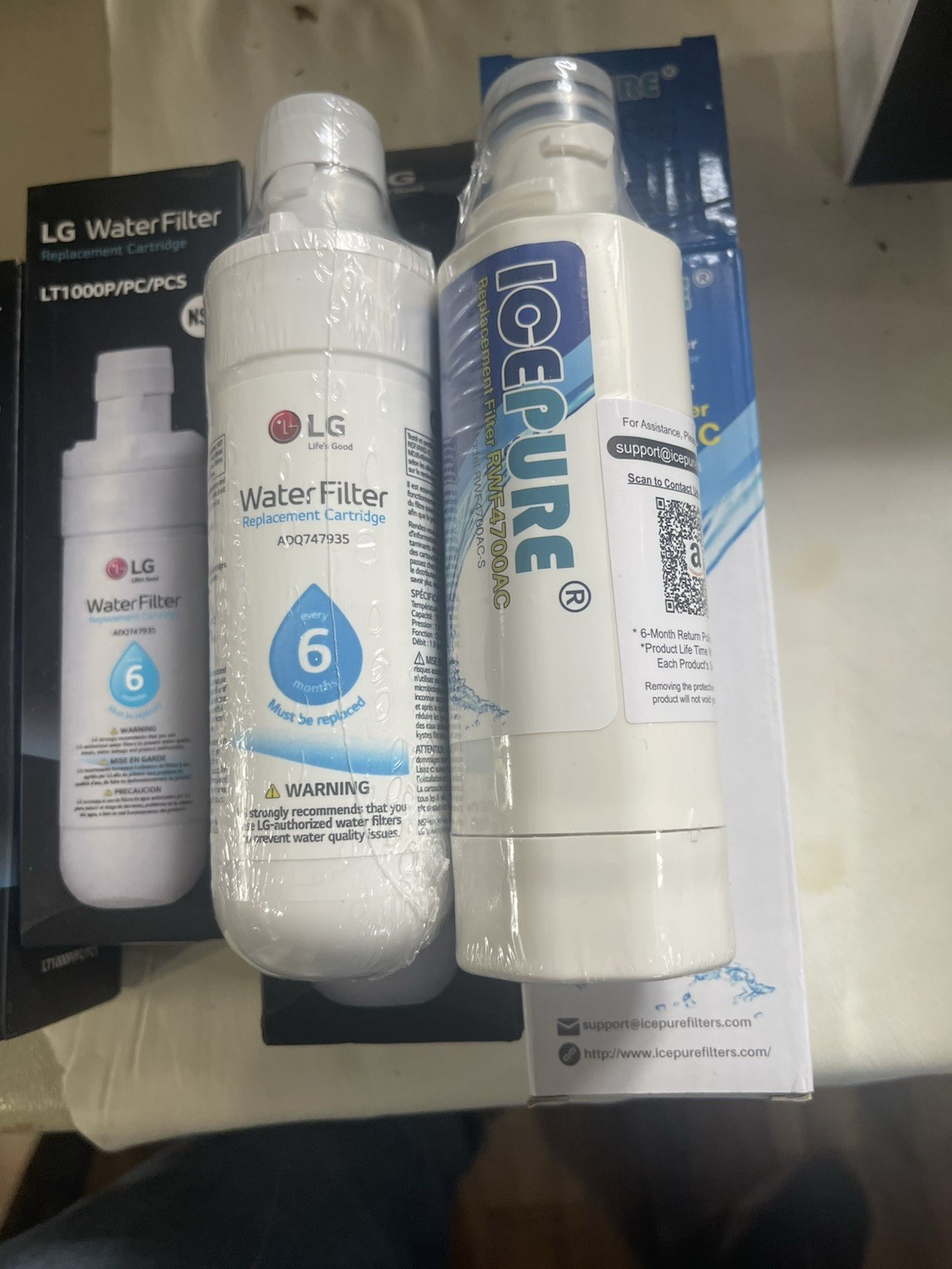 3 -LG LT1000P Replacement & 1-Ice pure Compatible Refridge Water Filters