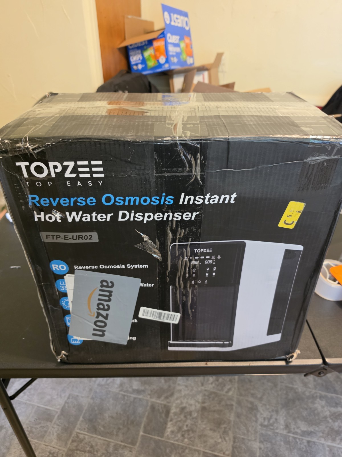 UV Countertop Reverse Osmosis Water Filter System, Hot RO System, 8 Stage