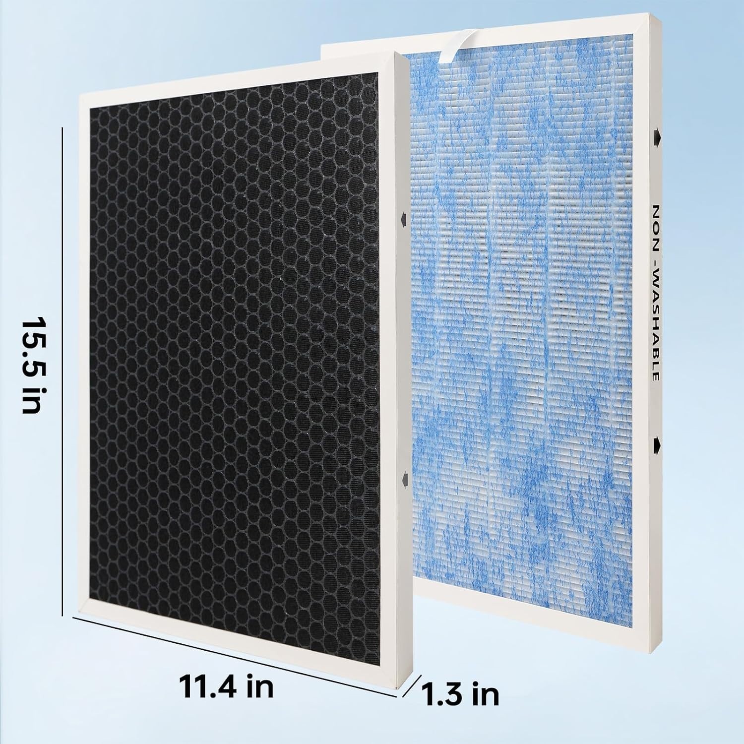 Advanced 4-in-1 Filter – 15.6″x11.6″ Replacement for Optimal Indoor Air Quality