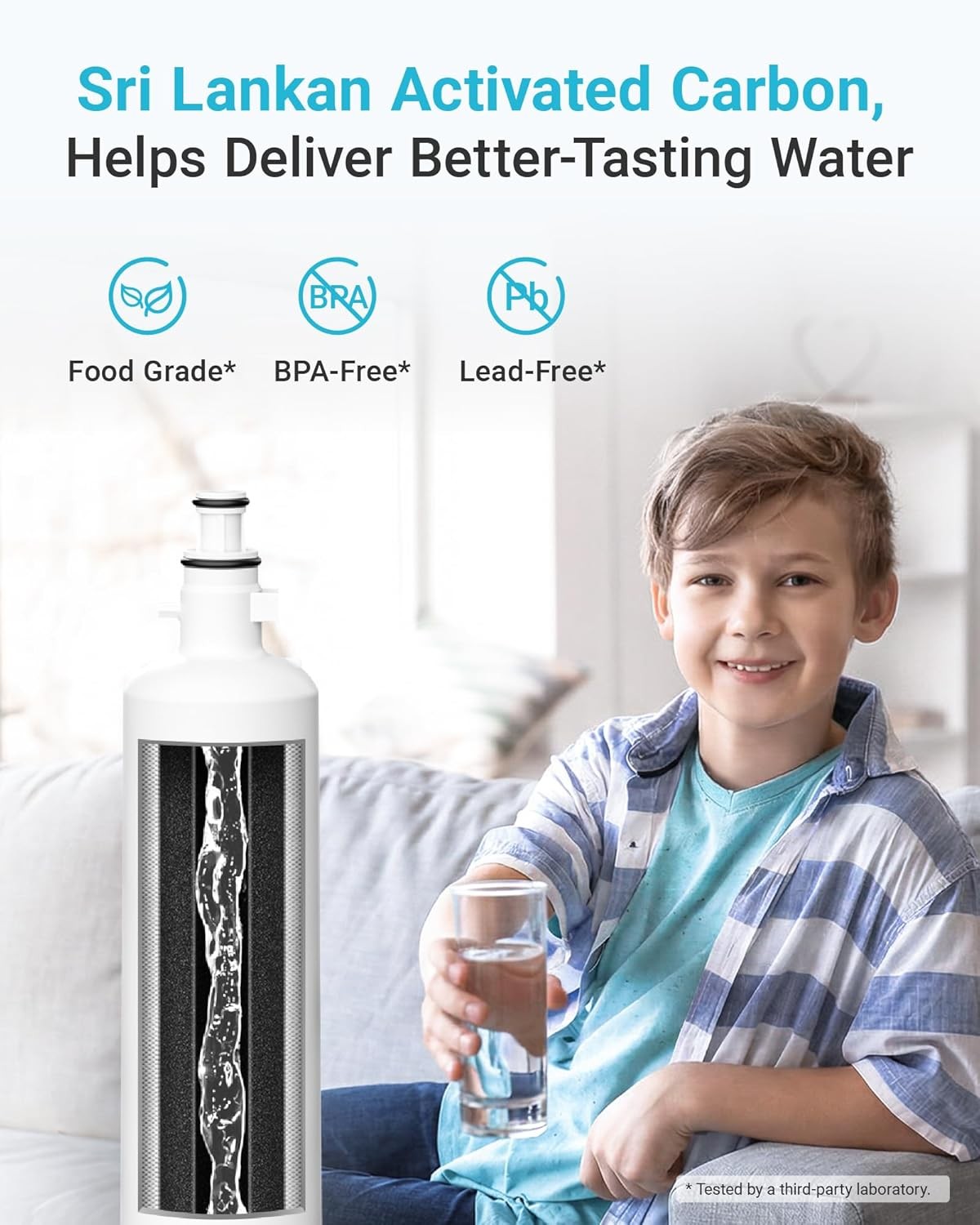 AQUA CREST Replacement for GE® RPWFE®, RPWF with CHIP Refrigerator Water Filter
