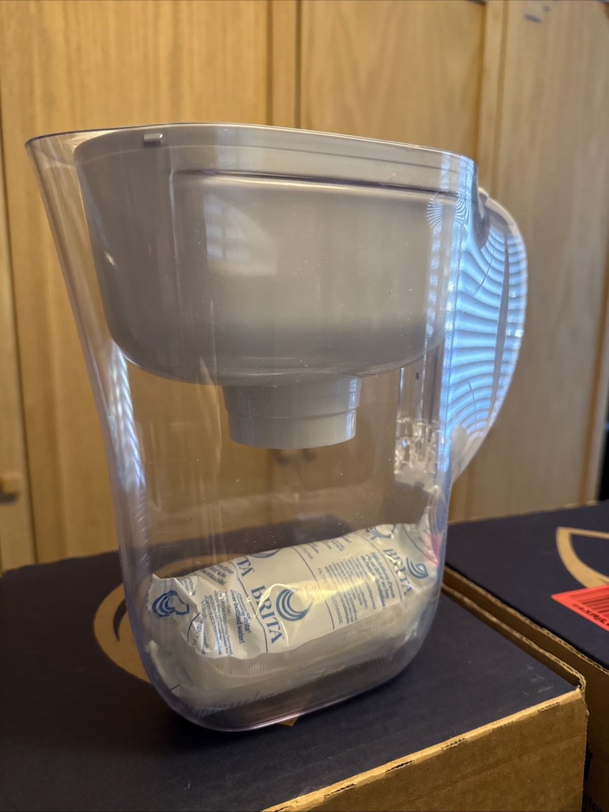 Brita Metro Water Filter Pitcher 6 Cup BPA-Free + 1 Brita Filter, open box.