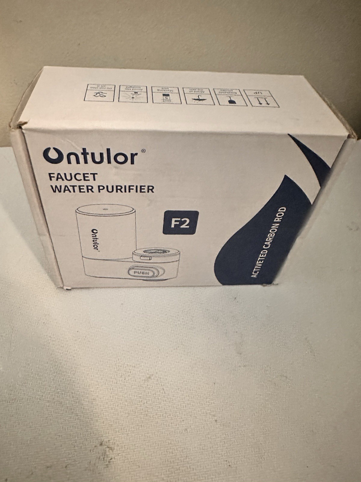Ontulor Faucet Water Purifier F2-c2 Black Clean Water Activated Carbon Rod