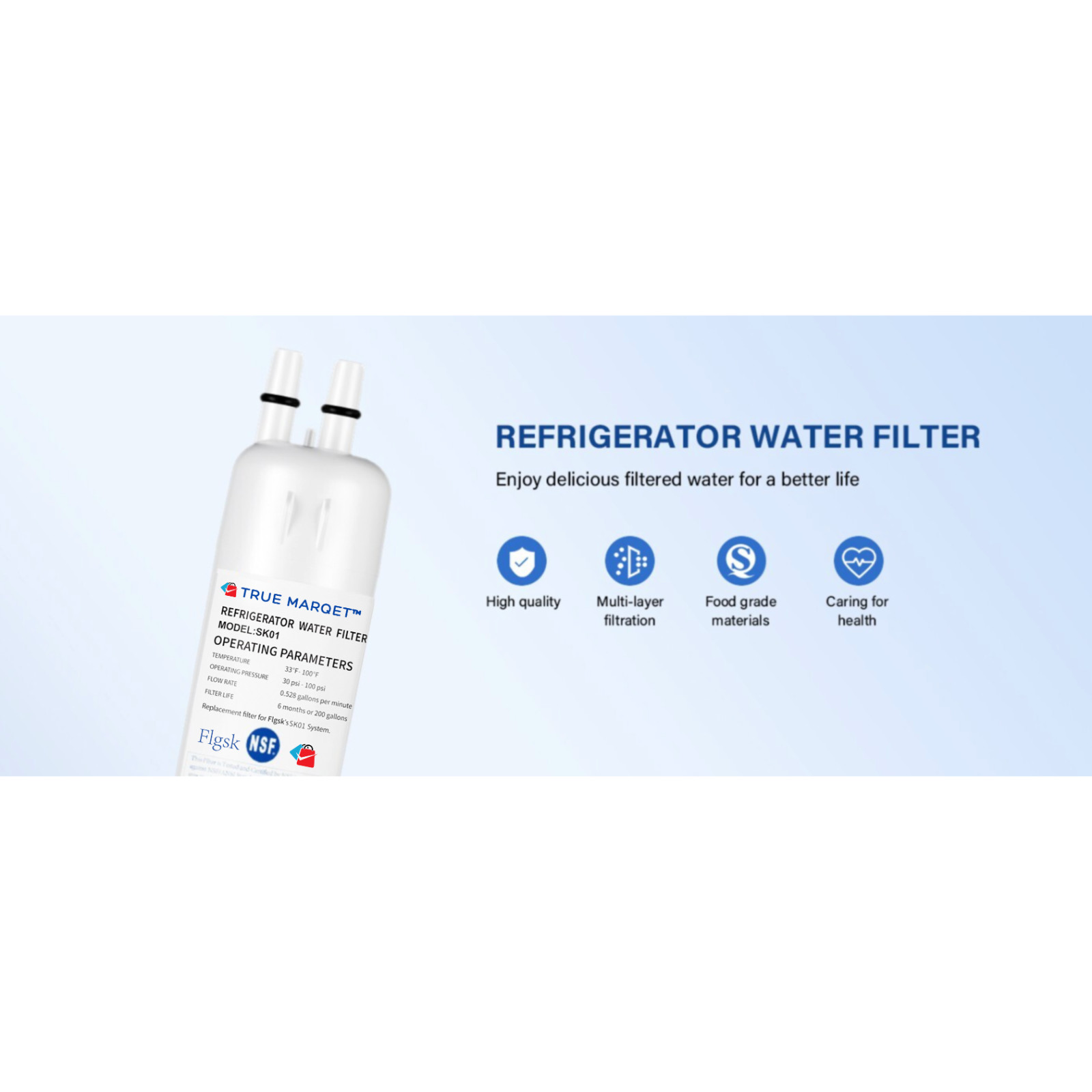 (BULK DISC) Fridge Filters- EDR1RXD1, W10295370A, Filter 1, 9081, 9930, KAD1RXD1