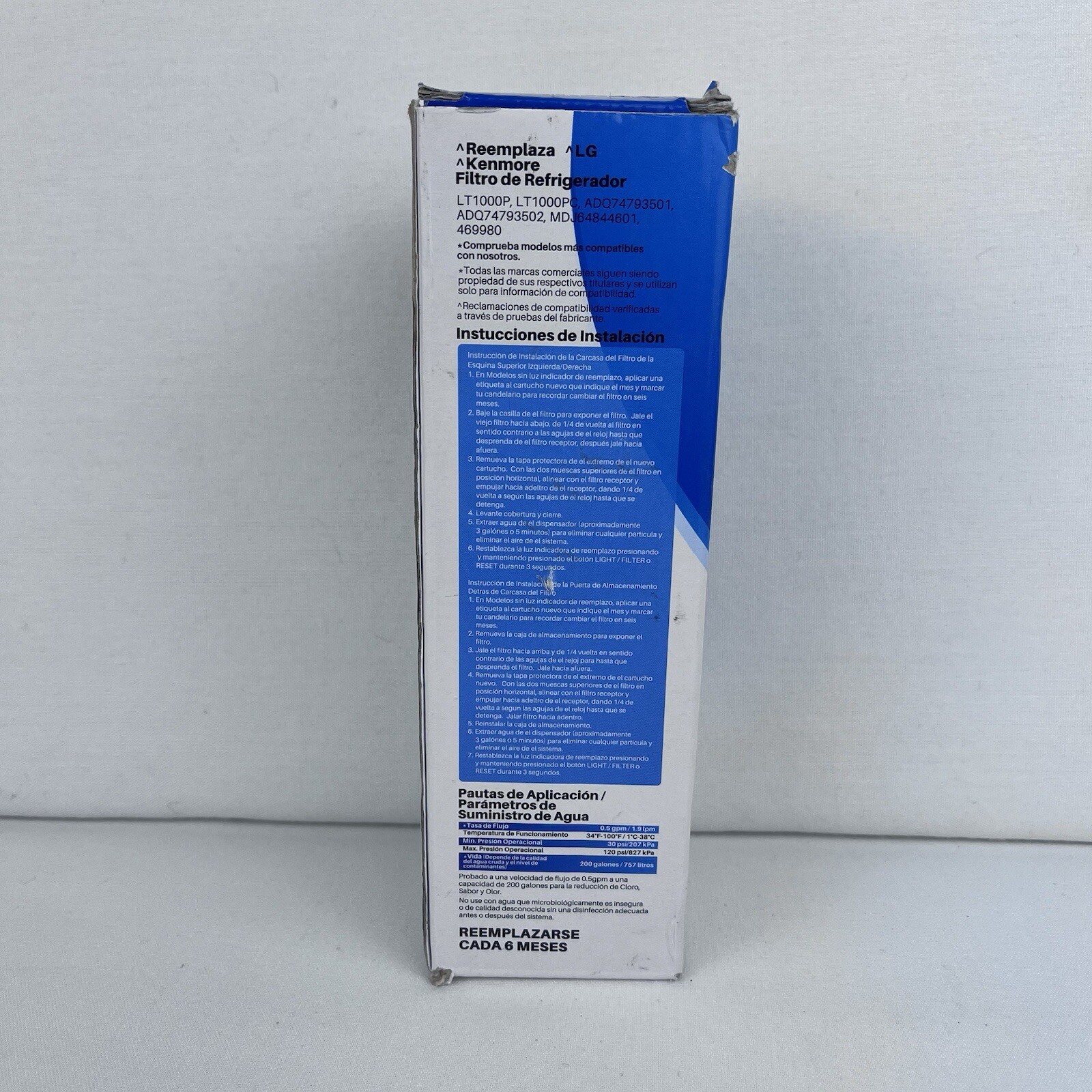 Ice Pure Refrigerator Water Filter Replacement Filter #RWF4700A New In Open Box