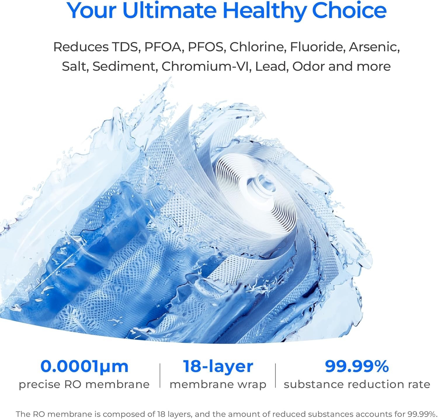 Waterdrop X16 Tankless Reverse Osmosis System, 1600 GPD RO , 11-Stage Filtration