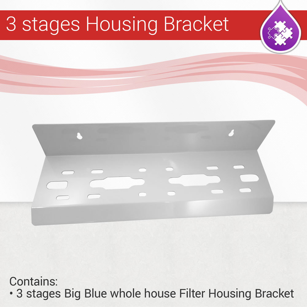 Max Water 3 stages Big Blue whole house Filter Housing Bracket