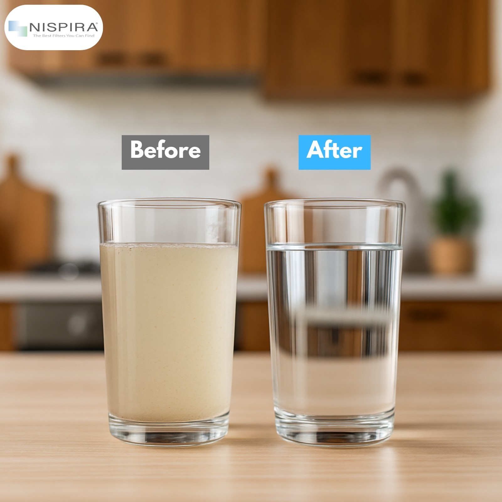 Nispira Water Filter Replacement for Nakii and Aquaphor Water Pitcher, 4 Packs