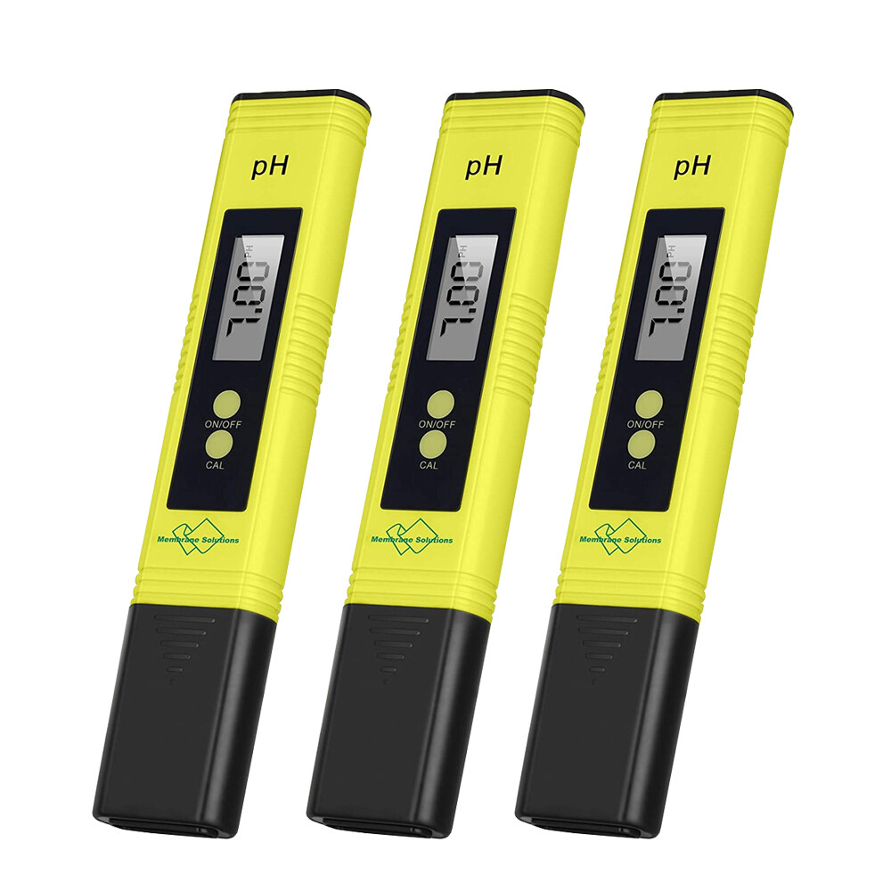 3xPH Meter Water Hydroponic Digital PH Tester Pen Pocket Size0-14 PH Measurement