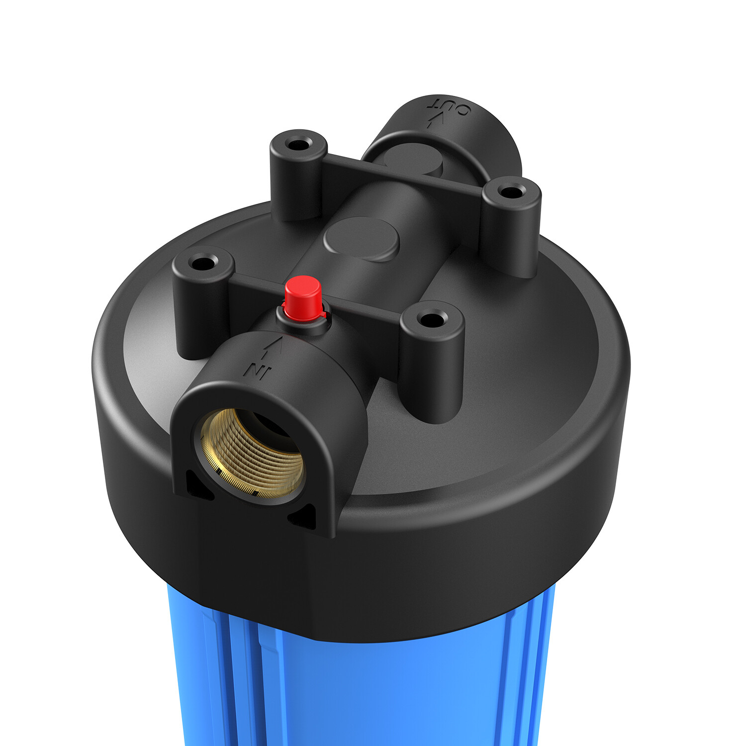 SimPure 20 Inch Big Blue Whole House Water Filter Housing Fit 20″ x 4.5″ Filters