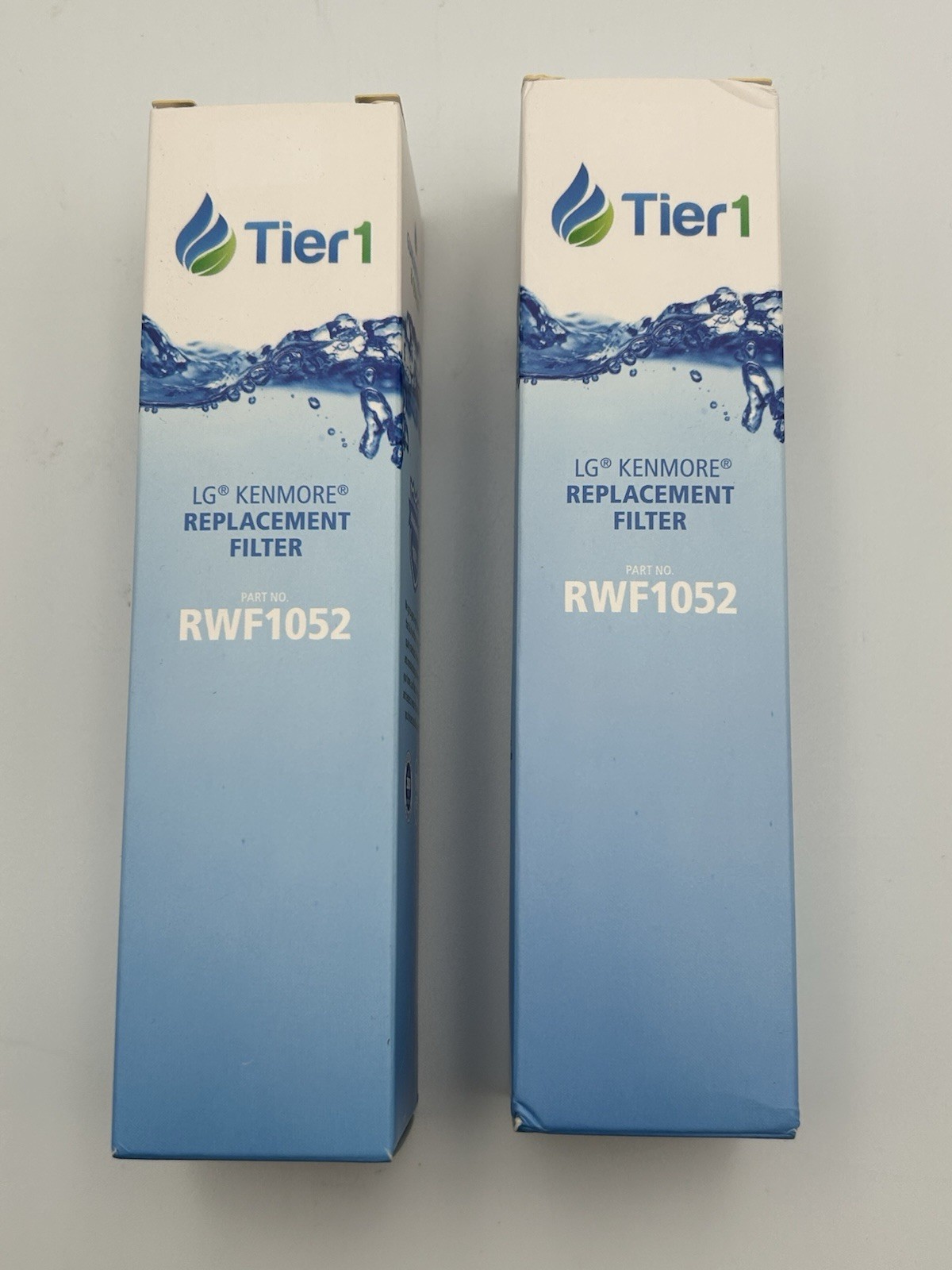2 New Tier1 RWF1052 Refrigerator Water Filter Cartridge LG Kenmore Replacement