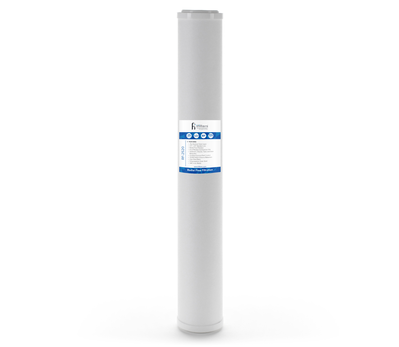 RF-2520 Dual Radial Flow Cartridge Sediment & Carbon, RFC-20 RFC20 comparable