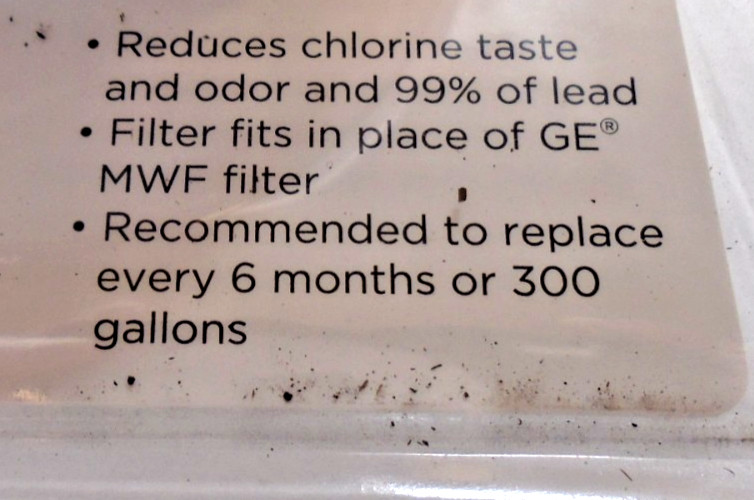 2X Refrigerator Filter Replacement Cartridge for GE MWF Great Value (MWFGV) F/S