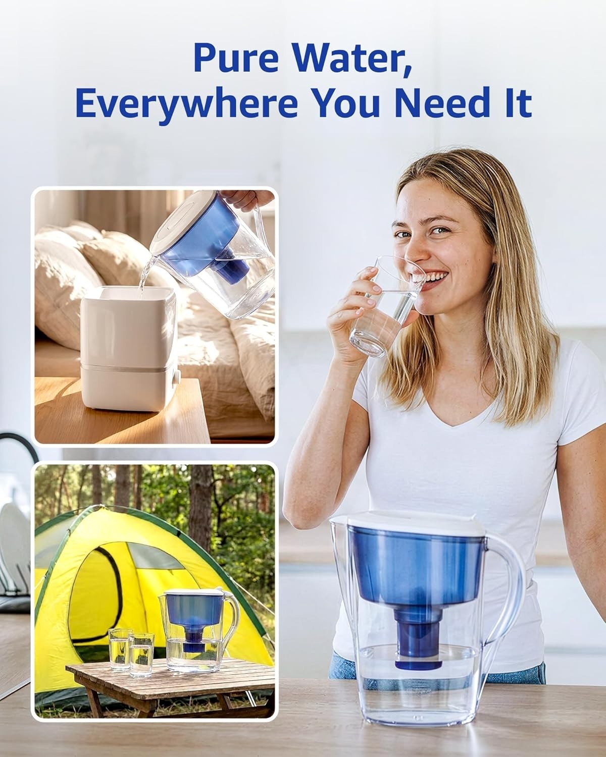 4-Pack 7010E PUR Water Filter Replacement – 60 Gallon Capacity for Pure Taste