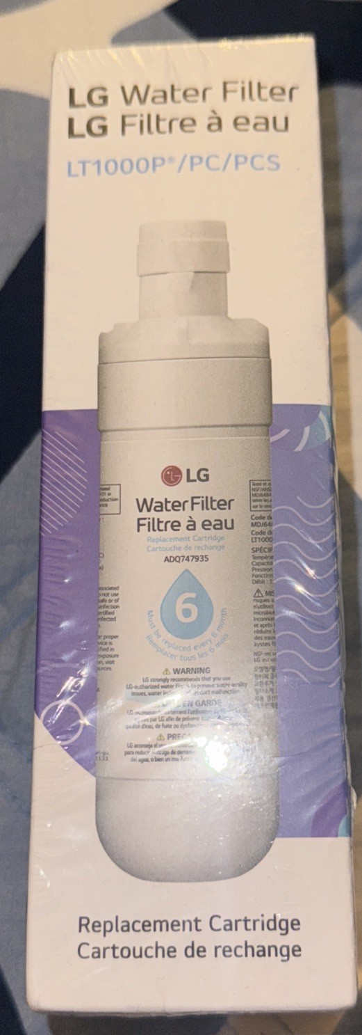 Genuine LG Water Filter Replacement Cartridge LT1000P/PC/PCS – Sealed