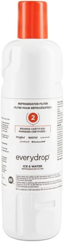 Ice and Water Refrigerator Filter 2 that Removes Odor – EDR2RXD1, Single-Pack
