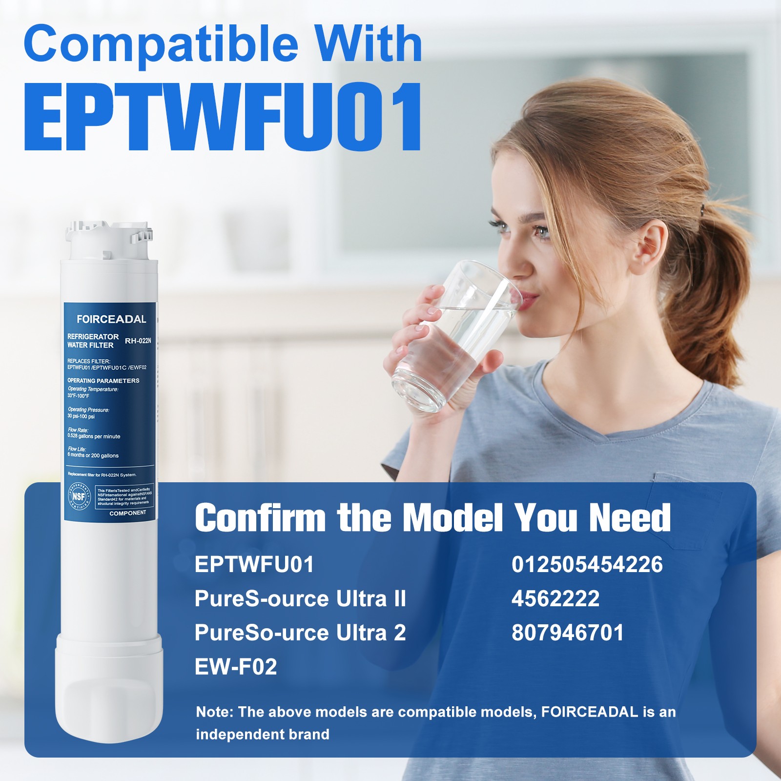 4/2pack for Frigidaire EPTWFU01 PureSource Ultra II Refrigerator Water Filter