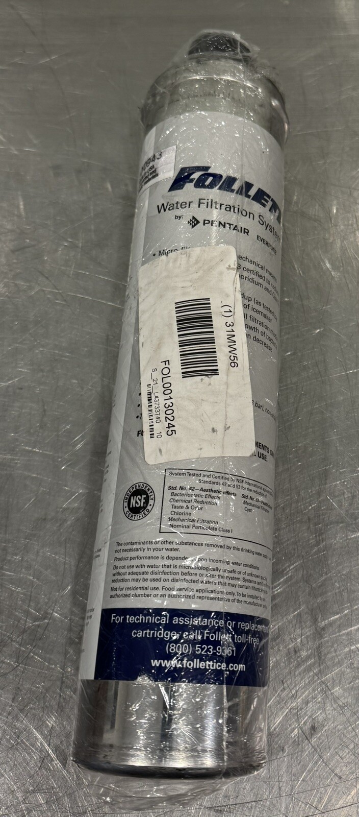 Follett 31MW56 ICE Water Filter Cartridge Ice Machine NEW! FREE SHIPPING!