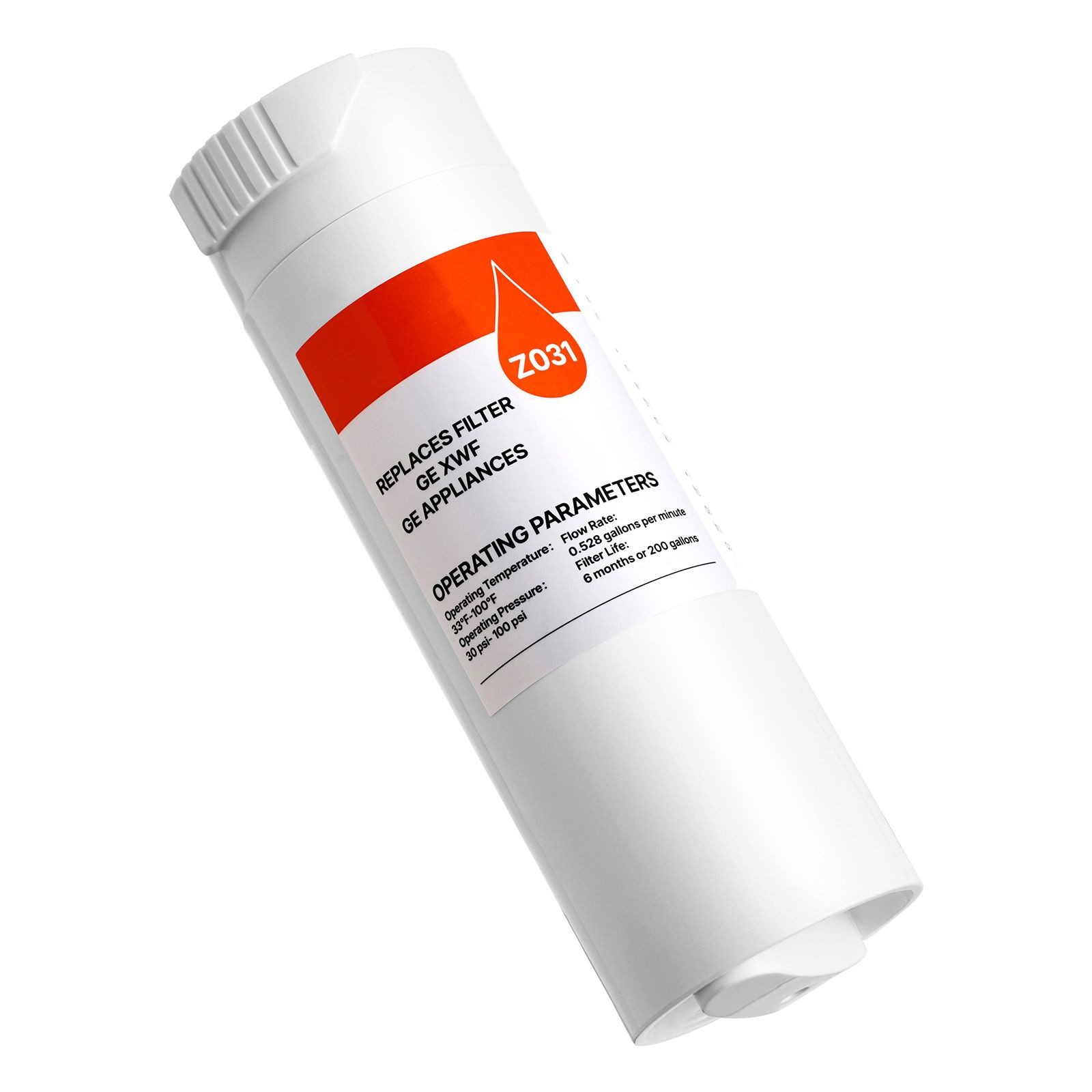 Refrigerator Water Filter, Carbon Block 200 Gal 6 Months