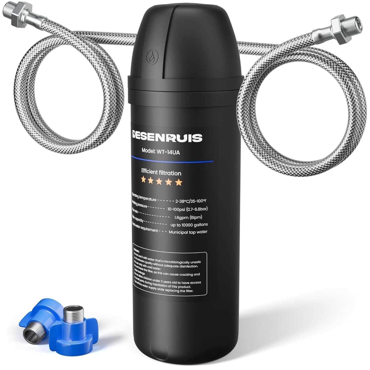 Coconut Shell Carbon Under Sink Water Filter – Manual Operation & Easy Install