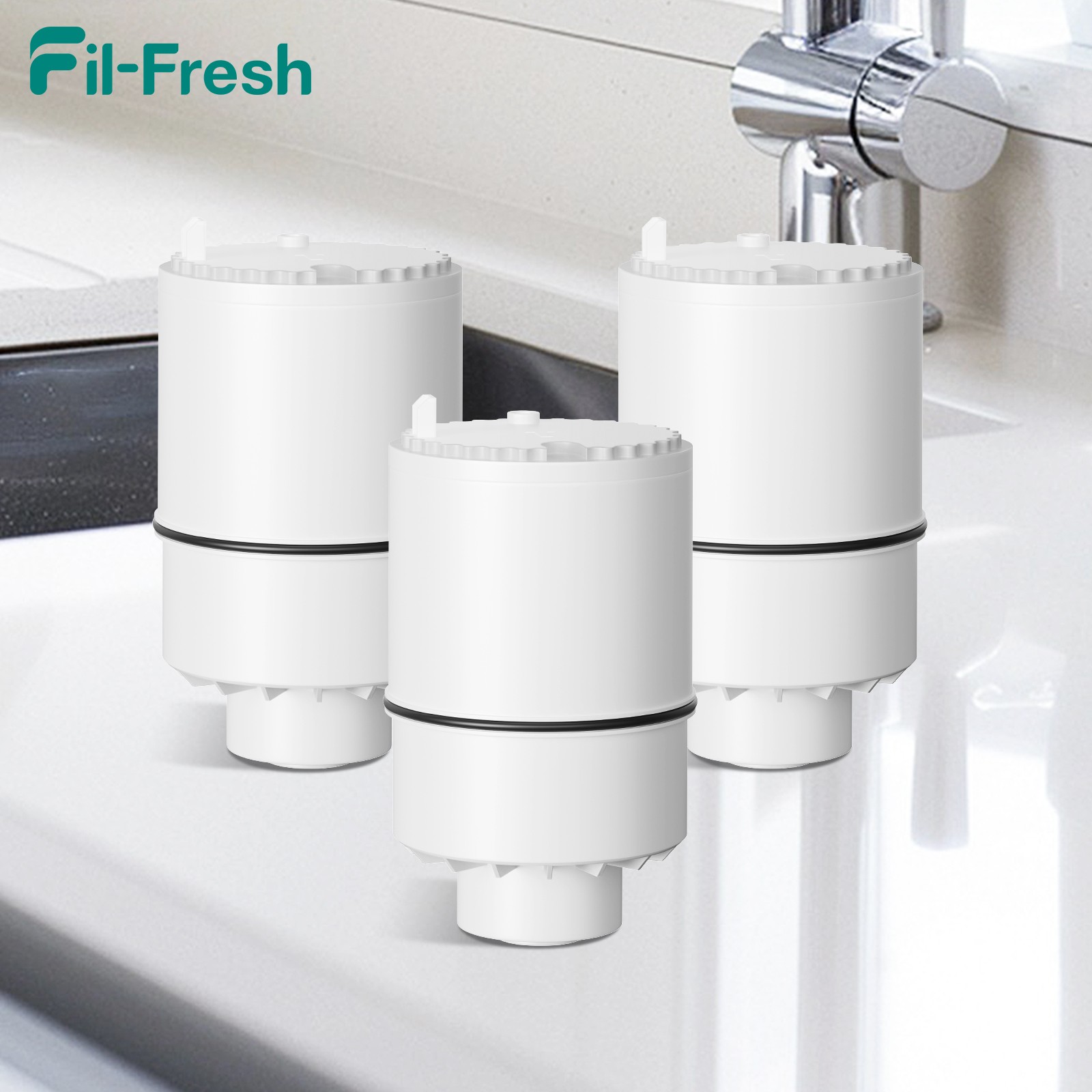 RF-3375 PFM400H PFM350V FM-3700 Faucet Water Filter Replacement NSF 3-Pack